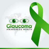 ilustração em vetor mês de conscientização de glaucoma.