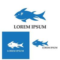 modelo de logotipo de peixe. símbolo de vetor criativo