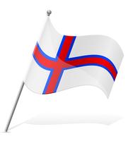 Bandeira das Ilhas Faroé ilustração vetorial