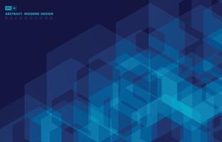 modelo de design minimalista geométrico padrão hexagonal azul abstrato. sobreposição para anúncio, plano de fundo do design da capa. vetor de ilustração