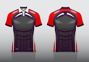 design de uniforme de camisa polo para esportes ao ar livre vetor