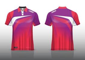 design de uniforme de camisa polo para esportes ao ar livre vetor