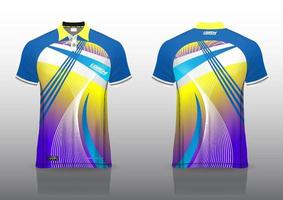 design de uniforme de camisa polo para esportes ao ar livre vetor