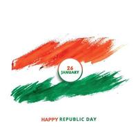 cores da bandeira nacional para o projeto de celebração do dia da república indiana vetor