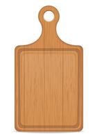 ilustração em vetor placa de corte de madeira