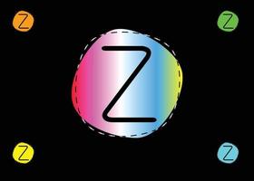 logotipo da letra z e modelo de design de ícone vetor