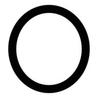omicron símbolo grego letra maiúscula ícone de fonte cor preta ilustração vetorial imagem de estilo plano vetor