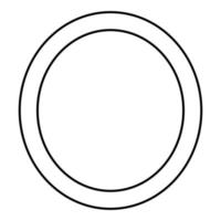 omicron símbolo grego letra minúscula ícone de fonte contorno cor preta ilustração vetorial imagem de estilo plano vetor