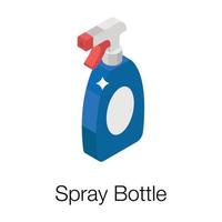 conceitos de garrafa de spray vetor