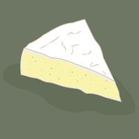 queijo camembert. ilustração vetorial vetor