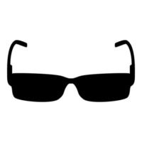 imagem de estilo plano de ilustração vetorial de cor preta ícone de óculos de sol vetor