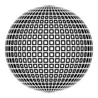 bola de discoteca conceito de festa de discoteca conceito de mundo de bola vetor