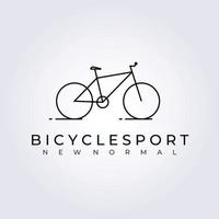 design de ilustração vetorial de logotipo de bicicleta, logotipo esportivo vetor