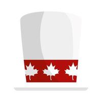 chapéu canadense de design vetorial feliz dia do canadá vetor