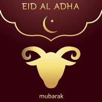 design de ilustração vetorial do modelo de plano de fundo eid al adha vetor