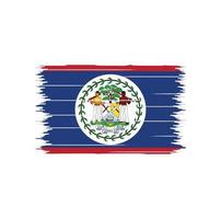 escova de bandeira belize vetor