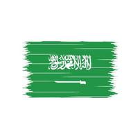 escova de bandeira da arábia saudita vetor