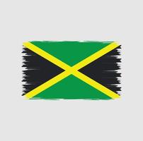 bandeira da jamaica com vetor de estilo de pincel aquarela