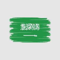 escova de bandeira da arábia saudita vetor