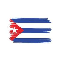 escova de bandeira cuba vetor