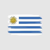 escova de bandeira do uruguai vetor