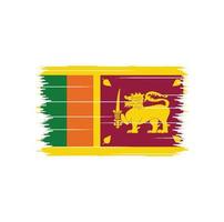 escova de bandeira sri lanka vetor