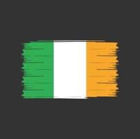 escova da bandeira da irlanda vetor