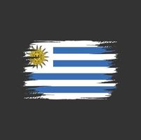 escova de bandeira do uruguai vetor