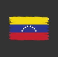 bandeira da venezuela com vetor de estilo de pincel aquarela