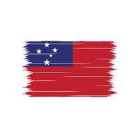 escova de bandeira de samoa vetor