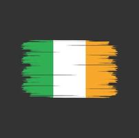 escova da bandeira da irlanda vetor