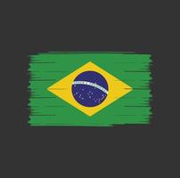 escova da bandeira do brasil vetor