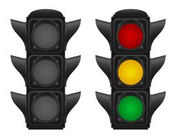 semáforos para ilustração vetorial de carros vetor