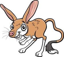 personagem de desenho animado jerboa animal cômico vetor