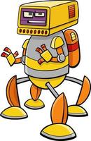 robô de desenho animado ou personagem de fantasia em quadrinhos droid vetor
