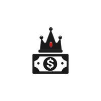 ícone de vetor de rei do dinheiro