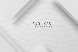 banner abstrato geométrico branco e cinza cor ilustração vetorial de fundo. vetor