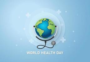 conceito do dia mundial da saúde vetor