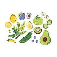 Vector comida saudável ilustração