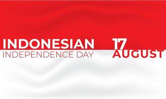 vetor de fundo do dia da independência indonésia simples