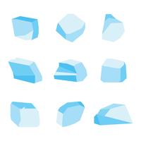 Cubos de gelo de estilo geométrico vetor
