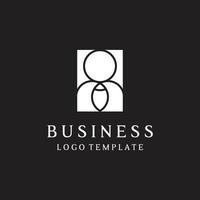 modelo de logotipo de vetor de empresário