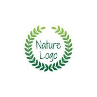 design de logotipo de vetor de natureza fresca