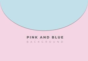 fundo pastel de cor azul e rosa. ilustração vetorial vetor