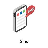 conceitos de sms da moda vetor