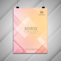 Design de modelo elegante de brochura de negócios abstratos vetor