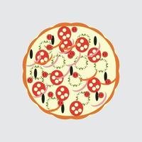 ilustração vetorial de pizza vetor