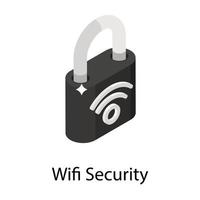 conceitos de segurança wifi vetor
