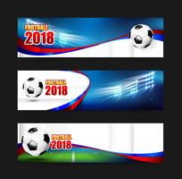 Futebol Futebol 2018 Web banner 001 vetor
