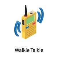 conceitos de walkie talkie vetor